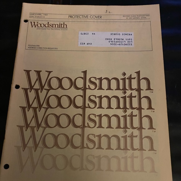 🎉5/$10🎉 Woodsmith magazine no 32 March / April 1984 blanket chest , quilt rack - Picture 2 of 9